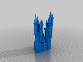 mon personnalisés château 4 simple des bâtiments structures 3d print model - Mito3D