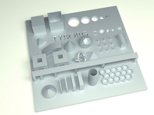 test your 3d printer v1 printing tests 3D print model - Mito3D