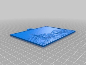 seattle-skyline 2d art customized 3d print model - Mito3D