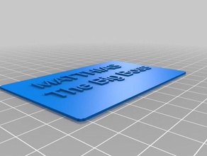 my customized business card signs logos 3d print model - Mito3D