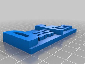 derpfails logo 3d baskı 3d print model - Mito3D