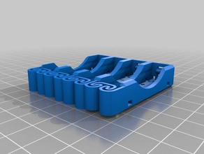 my customized flexing battery holders 4aaa electronics 3d print model - Mito3D