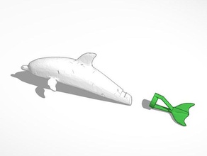 winter dolphin animals 3d slash 3d print model - Mito3D