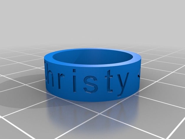christy andy rings customized 3D print model - Mito3D