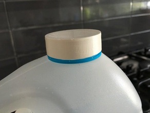 tornillo de la tapa botella leche 16l cocina comedor 3d print model - Mito3D