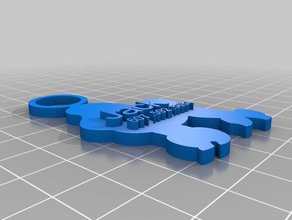 jack 3 gleichen Höhe Schlüsselanhänger angepasst 3d print model - Mito3D