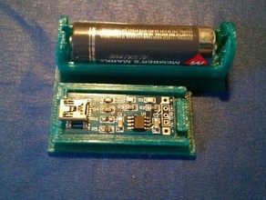 tp4056 18650 cargador remix cabe otra marca ligeramente diferentes se atenúa diy de batería 3d print model - Mito3D