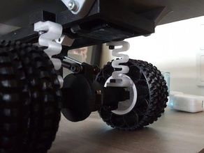 printed truck v2 pla springs rc vehicles car radio control toy 3d print model - Mito3D