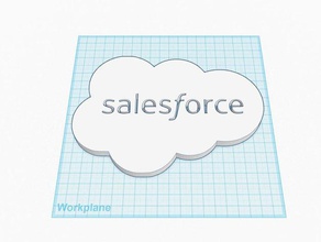 salesforce logo 3d printing 3d print model - Mito3D