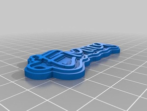 emily de porte-clés personnalisé 3d print model - Mito3D