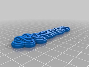 margot Schlüsselanhänger angepasst 3d print model - Mito3D