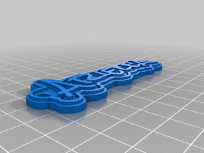 ariella Schlüsselanhänger angepasst 3d print model - Mito3D