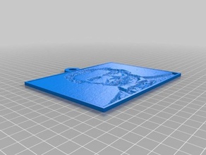 benim lithopane abraham lincoln özelleştirilmiş 2d sanat 3d print model - Mito3D