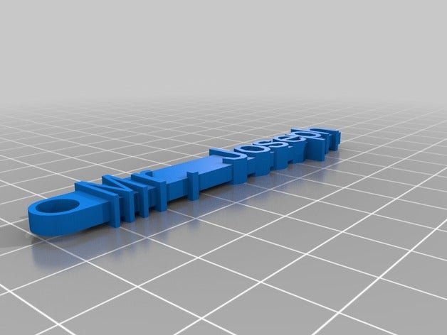 mon message personnalisé keychain organisation 3D print model - Mito3D