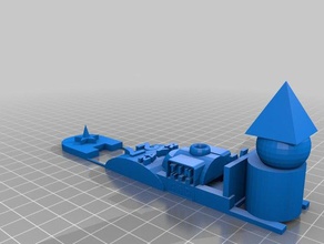 ryans azul trenó musher 3d impressão 3d print model - Mito3D
