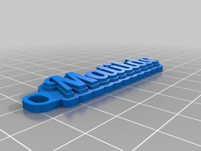 matilde Schlüsselanhänger angepasst 3d print model - Mito3D