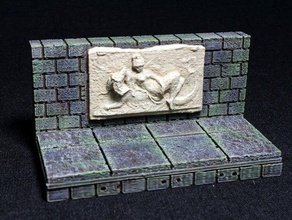 openforge 20 venus frieze wall toy game accessories dnd tiles dungeon miniatures openforge2 pathfinder rpg tabletop terrain 3d print model - Mito3D