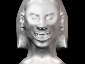 Vampir-token - Spielzeug Spiel Zubehör die Büste Kopf mtg 3d print model - Mito3D
