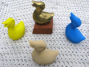 brass duck scans replicas 3d print model - Mito3D