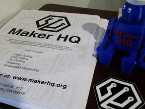 makerhq cuzbot mécanique les jouets conjointe articulé posable le robot sacramento 3d print model - Mito3D