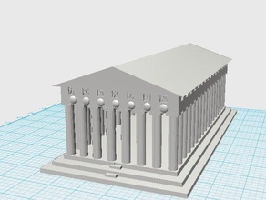 parthenon binalar yapılar eski antik Yunan mimarlık bina structur rome 3d print model - Mito3D