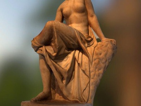 nymphe seated scans replicas 3d printing scan greek mythology roman woman 3d print model - Mito3D