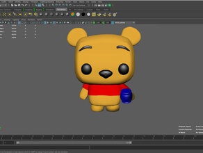winnie pooh based funko pop figure toys games base 3d print model - Mito3D