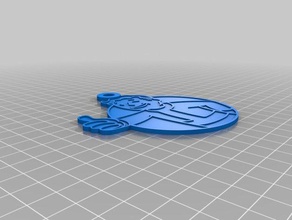 fallout vault boy keychain keychains 3d print model - Mito3D