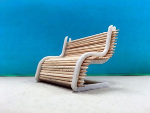 toothpick bench holder kitchen dining awsome cleaning cool decor fun home park teeth 3d print model - Mito3D