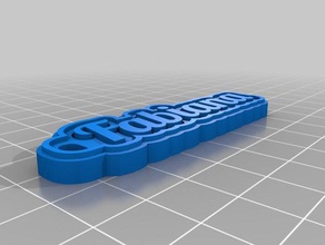 chaveirinho fabiana keychains customized 3d print model - Mito3D