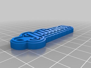 chaveirinho juliana llaveros personalizado 3d print model - Mito3D
