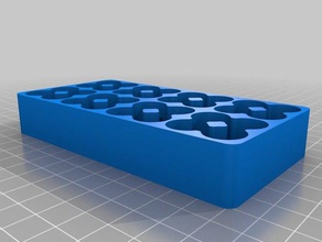 özelleştirilmiş pil tepsi organizasyon 3d print model - Mito3D