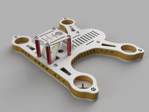 quadwich180 quadcopter sandwich rc vehicles aircraft diydrones 3d print model - Mito3D