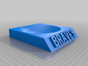 braves baseball stand 3d printing 3d print model - Mito3D