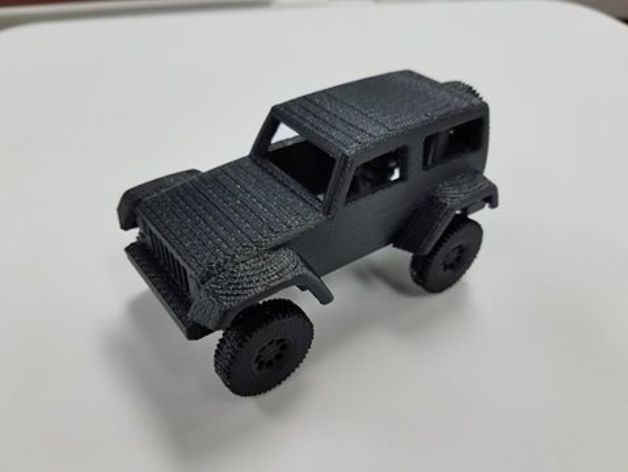 jeep Fahrwerk 3d drucken 4x4 rubicon wrangler monster-truck off-road skills usa-Staat gewinnen Spielzeug Auto 3D print model - Mito3D