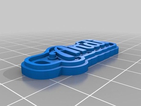 andi keychains customized 3d print model - Mito3D