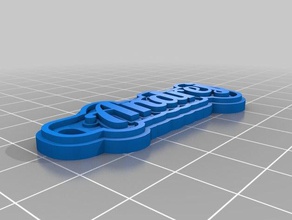 andrej keychains customized 3d print model - Mito3D