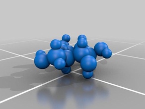la visualización de moléculas biología átomos lección 3d print model - Mito3D