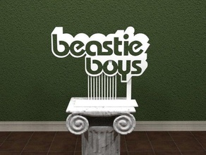 beastie boys logotipo sinais logotipos 3dpicks Logo em 3d impressionante beastieboys beasty emblema a música punk o rap rock suporte 3d print model - Mito3D