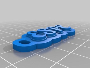 de la espe llaveros personalizado 3d print model - Mito3D