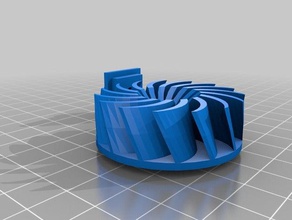 mon paramétrique personnalisé centrifugeuse de la turbine pompe hobby 3d print model - Mito3D