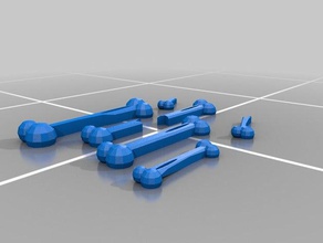 pile bones d&d scatter terrain 3d printing dd pathfinder 3d print model - Mito3D