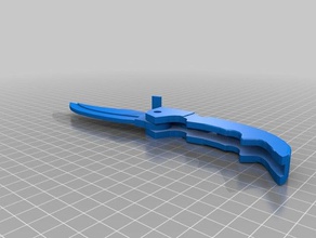 falchion couteau de pièces en mouvement 3d l'impression csgo skins 3d print model - Mito3D