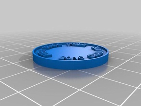 avery fmhs grad coins badges customized 3d print model - Mito3D