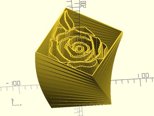 png trenzado florero art 2d 3d el trébol de la decoración corazón lámpara matemáticas openscad estrella 3D print model - Mito3D