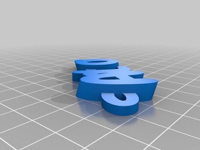 özelleştirilmiş iamburnys benim keyfob Anahtarlık adı v2antor 3d print model - Mito3D