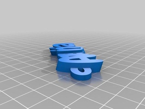 özelleştirilmiş iamburnys v2ananya adım keyfob Anahtarlık 3d print model - Mito3D