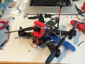 di montaggio videocamera qav 210mm quadcopter rc veicoli 3d print model - Mito3D