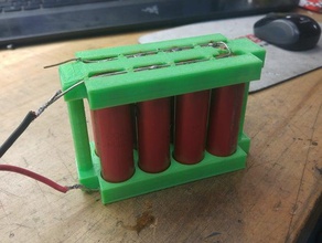 18650 battery holder hobby lipo 3d print model - Mito3D