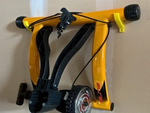 bike trainer wall mount sport outdoors garage organization mounted 3d print model - Mito3D